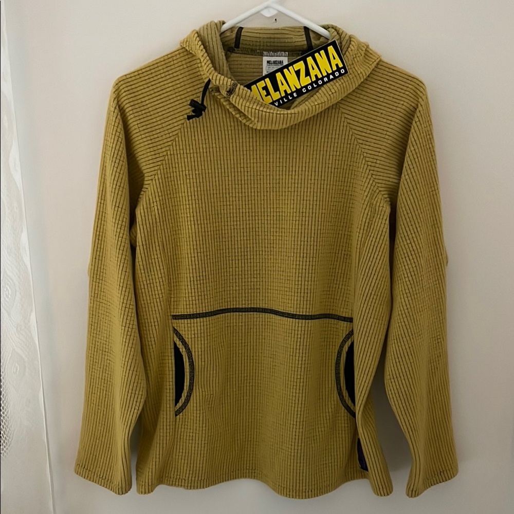 Melanzana Microgrid Hoodie - Yellow